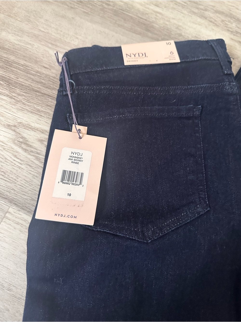 NYDJ Black Slim Straight Women’s Jeans Size 10 - Picture 2 of 5